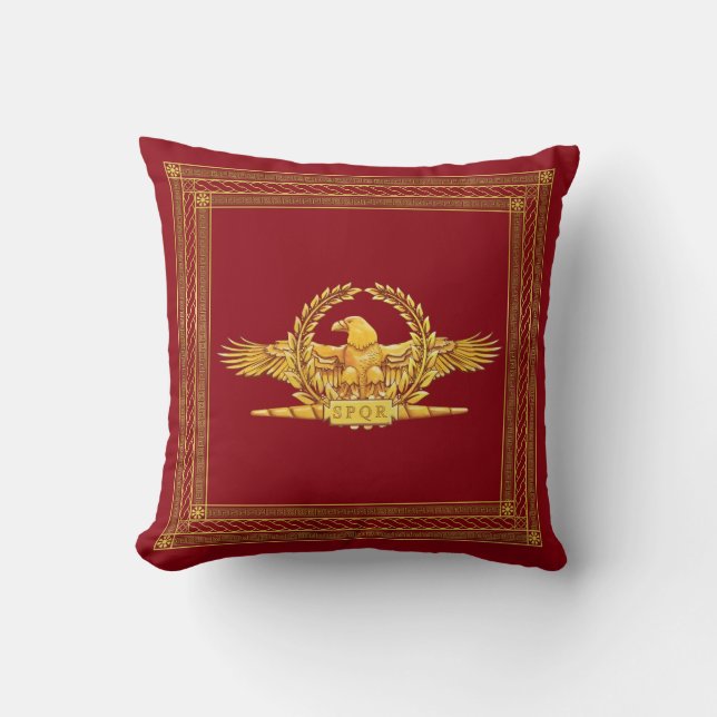 Roman Imperial Eagle Pillow (Front)
