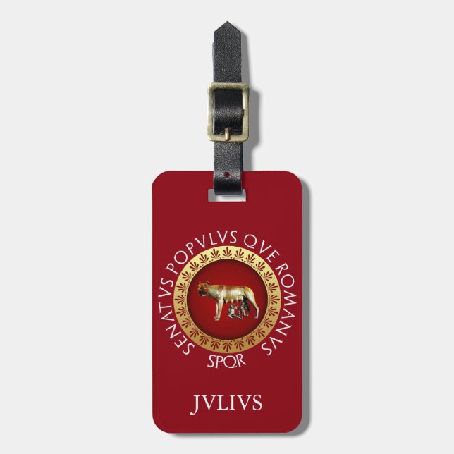 Roman Luggage Tag (Front Vertical)