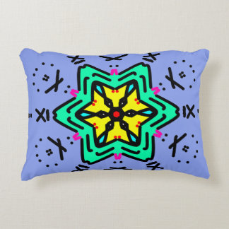 Roman Mandala Art Accent Pillow