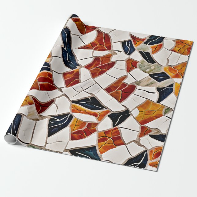 Roman Marble Splendor Wrapping Paper (Unrolled)