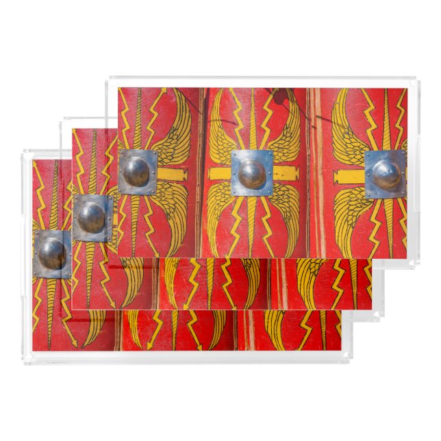 Roman Military Shield - Scutum Acrylic Tray (Set)