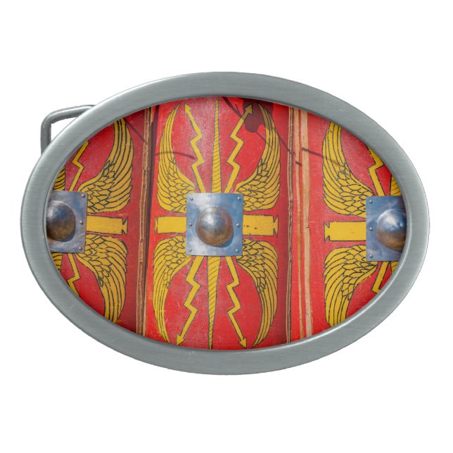 Roman Military Shield - Scutum Belt Buckle (Front)