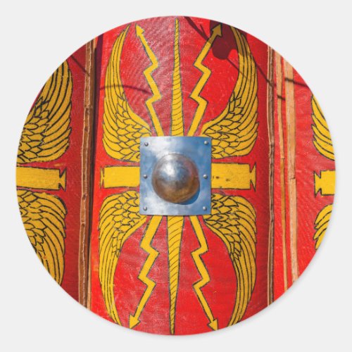 Roman Military Shield _ Scutum Classic Round Sticker