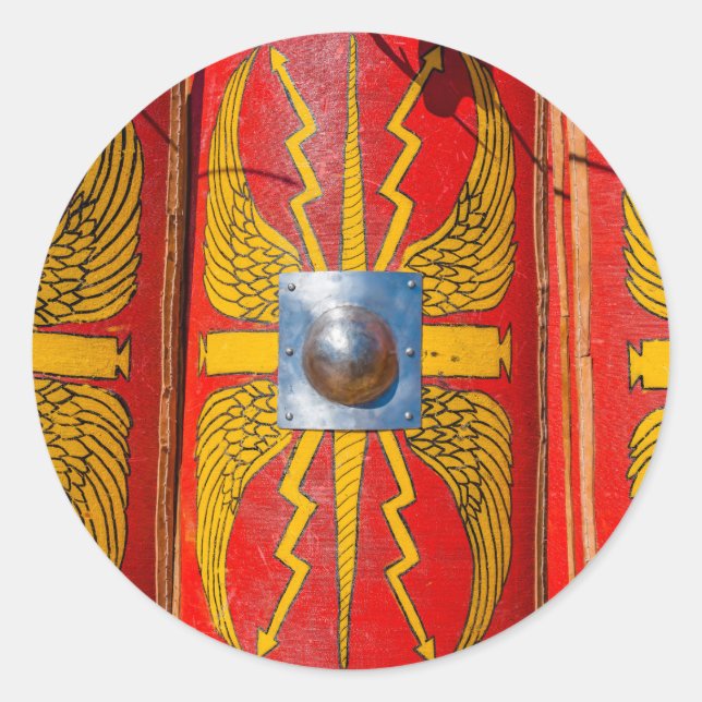 Roman Military Shield - Scutum Classic Round Sticker (Front)