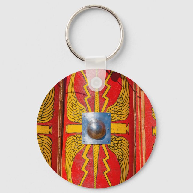 Roman Military Shield - Scutum Keychain (Front)