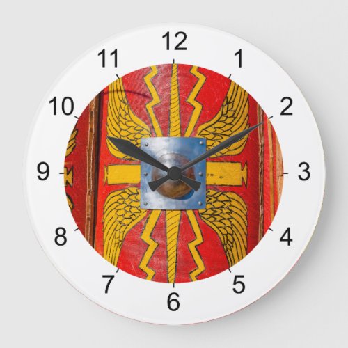 Roman Military Shield _ Scutum Large Clock