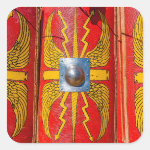 Roman Military Shield - Scutum Square Sticker