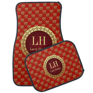 Roman Monogram Car Floor Mat