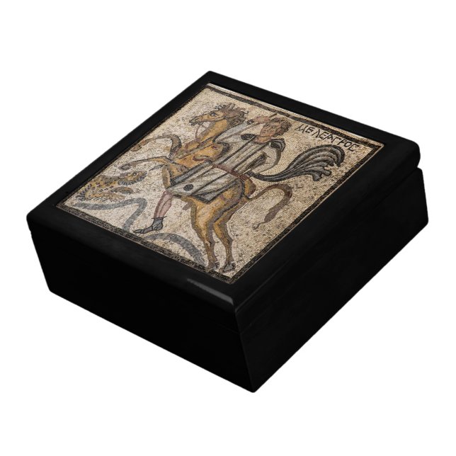 Roman Mosaic Keepsake Jewellery Box (Side)