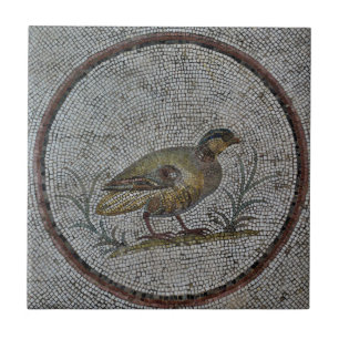 Roman Mosaics Ceramic Tile, Small (4.25" x 4.25") Ceramic Tile