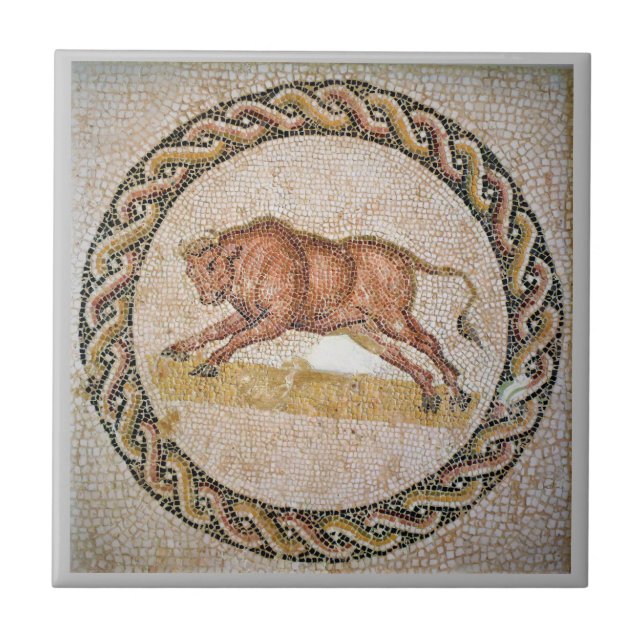 Roman Mosaics Ceramic Tile, Small (4.25" x 4.25") Ceramic Tile (Front)