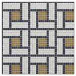 Roman motive mosaic geometric pattern 2 fabric