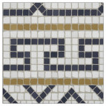 Roman motive mosaic geometric pattern fabric