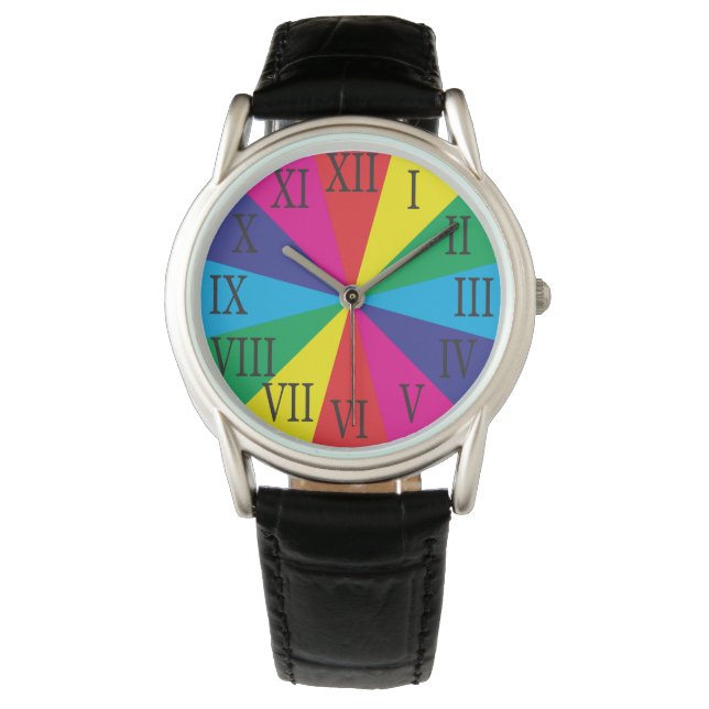 ROMAN NUMBERS color swatches Watch (Front)