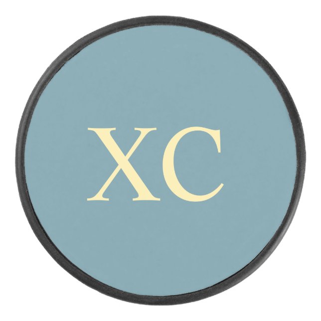 Roman Numeral 90 Hockey Puck (Front)