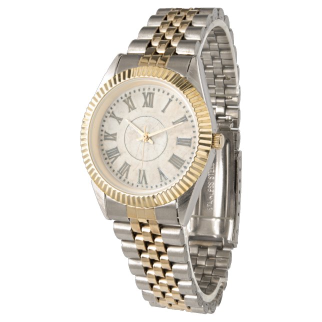 roman numeral gold woman's watch (Angled)