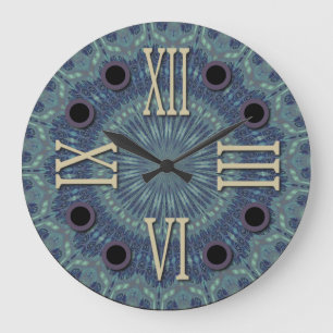 Roman Numeral winter refresh 002 Large Clock