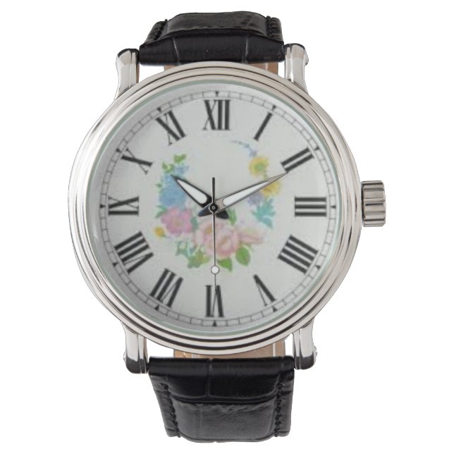 Roman Numerals Modern number big Easy to Read Watc Watch (Front)