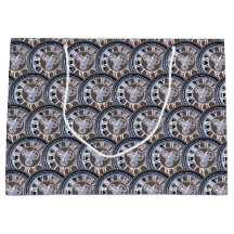 Roman Numerals Vintage Gear Clock