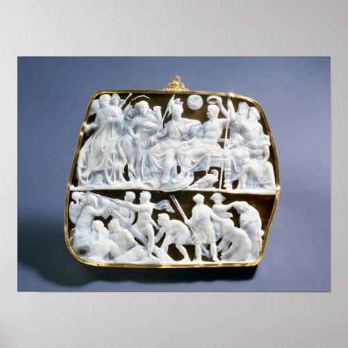 Roman onyx cameo 1st century AD Poster