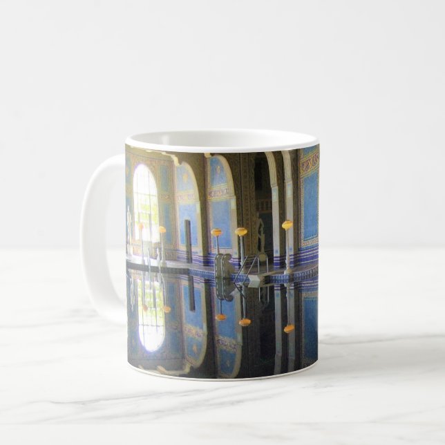 Roman Pool at Hearst Castle, California Coffee Mug (Front Left)