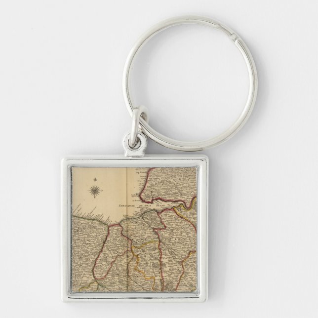 Roman roads and forests keychain (Front)