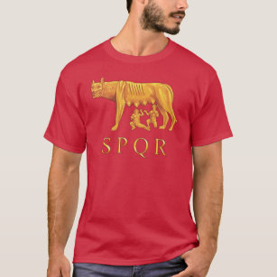 Roman Romulus, Remus, and She-Wolf Graphic T-Shirt