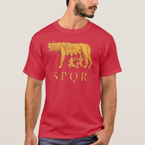 Roman Romulus Remus and She_Wolf Graphic T_Shirt
