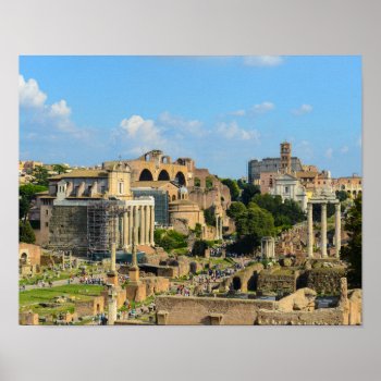 Roman Ruins In Rome Italy Poster by bbourdages at Zazzle