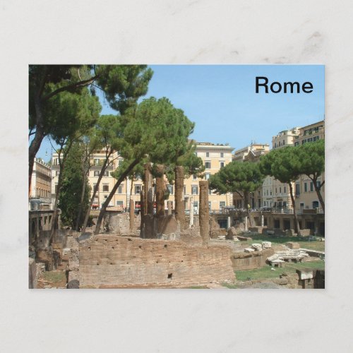 Roman Ruins _ Piazza Argentina _ Rome Postcard