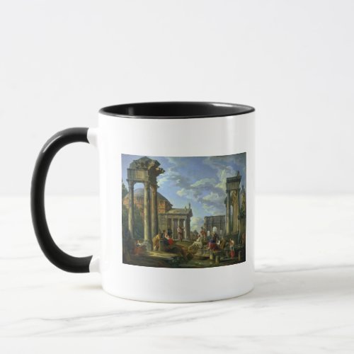 Roman Ruins with a Prophet 1751 Mug