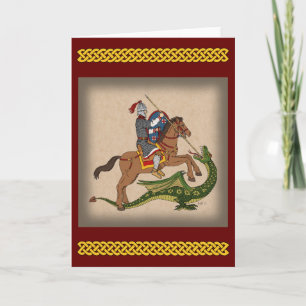 Roman Saint George and the Dragon Card