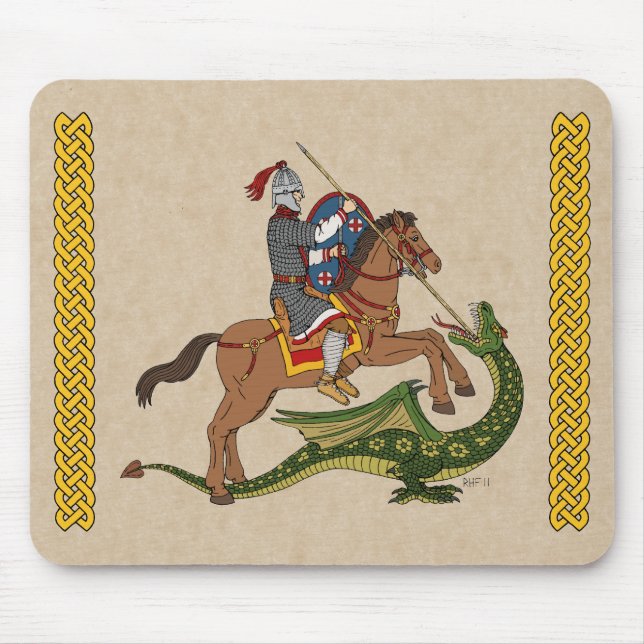 Roman Saint George and the Dragon Mouse Pad (Front)