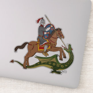 Roman Saint George and the Dragon Sticker
