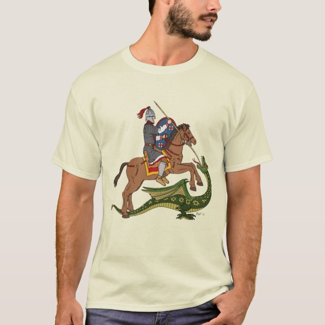 Roman Saint George and the Dragon T-Shirt (Front)
