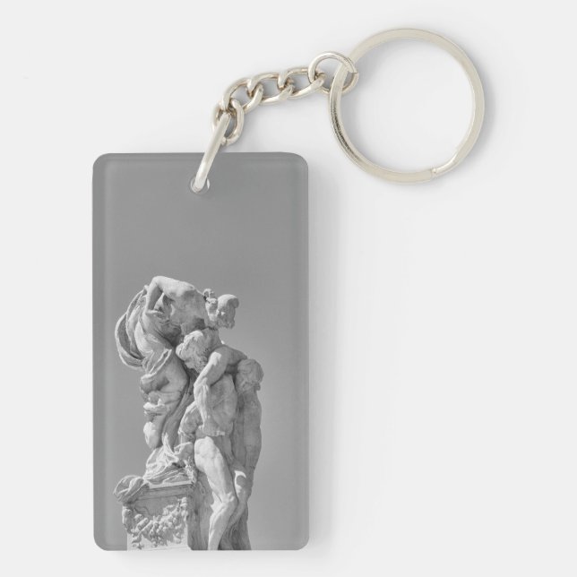 Roman sculptures in modern composition keychain (Back)