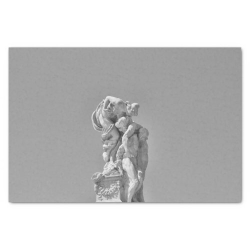 Roman sculptures in modern composition tissue paper