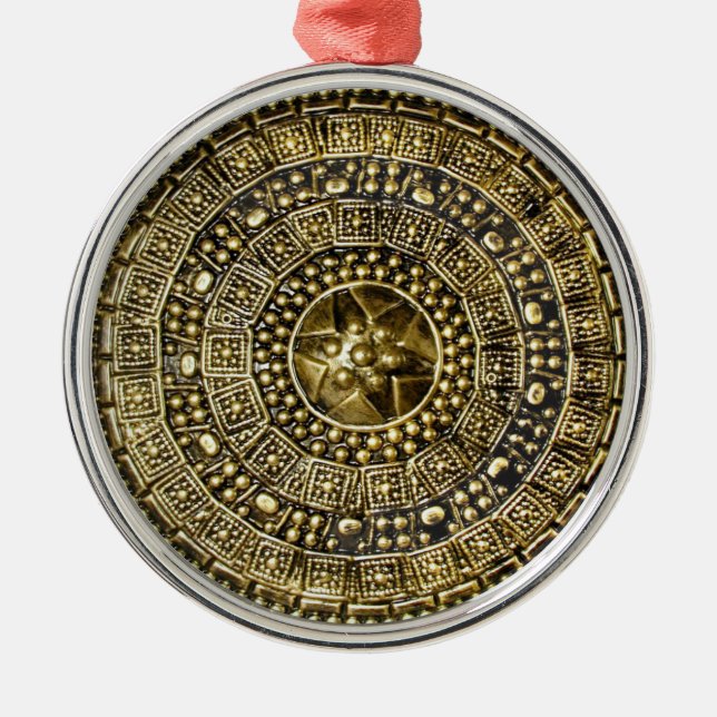 Roman Shield Metal Ornament (Front)