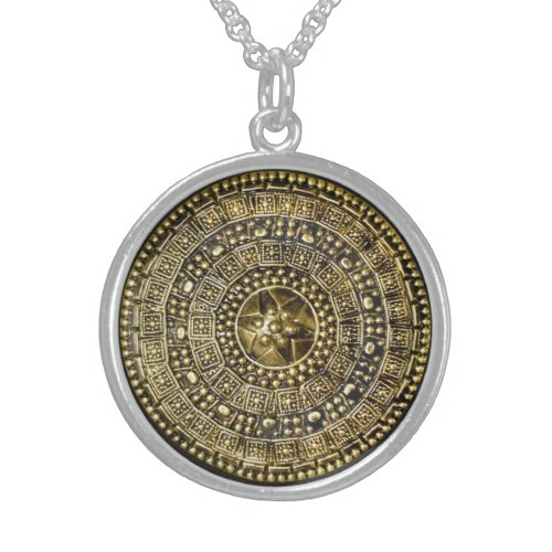Roman Shield Sterling Silver Necklace