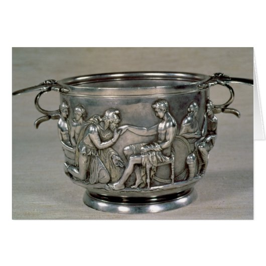 Roman silver-gilt drinking cup cards (Front Horizontal)