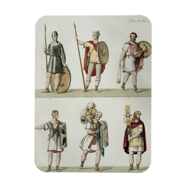 Roman Soldiers, detail from plate 2, class 5 of Pa Magnet (Vertical)