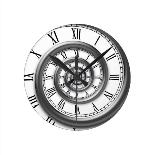 Roman Spiral Wall Clock