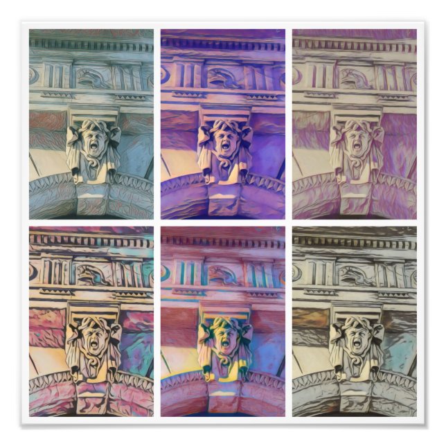 roman street - white poster (Front)