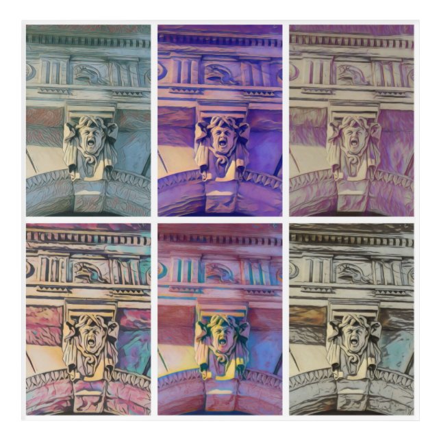 Roman street wt - Acrylic Wall Art (Front)