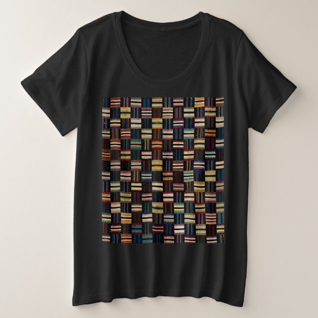 Roman stripes quilt plus size T-Shirt (Design Front)