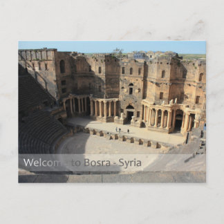 Roman theater stage Bosra, Syria Postcard