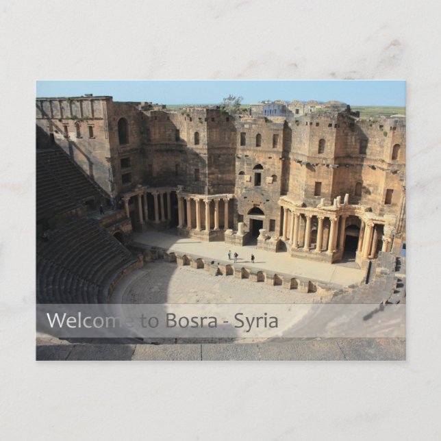 Roman theater stage Bosra, Syria Postcard (Front)