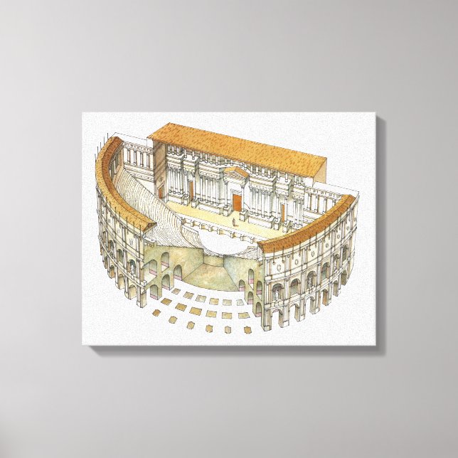Roman Theatre Canvas Print (Front)
