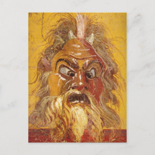 Roman Theatre Mask Postcard