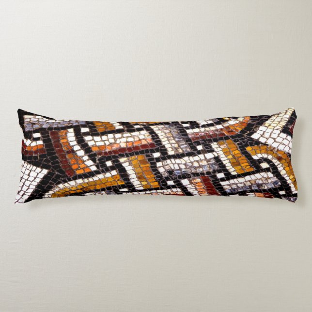 Roman Tile Mosaic Body Pillow (Front)